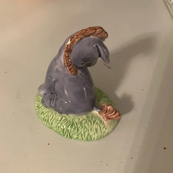 Vintage Disney Charpente Winnie the Pooh Eeyore Donkey Sitting on Grass